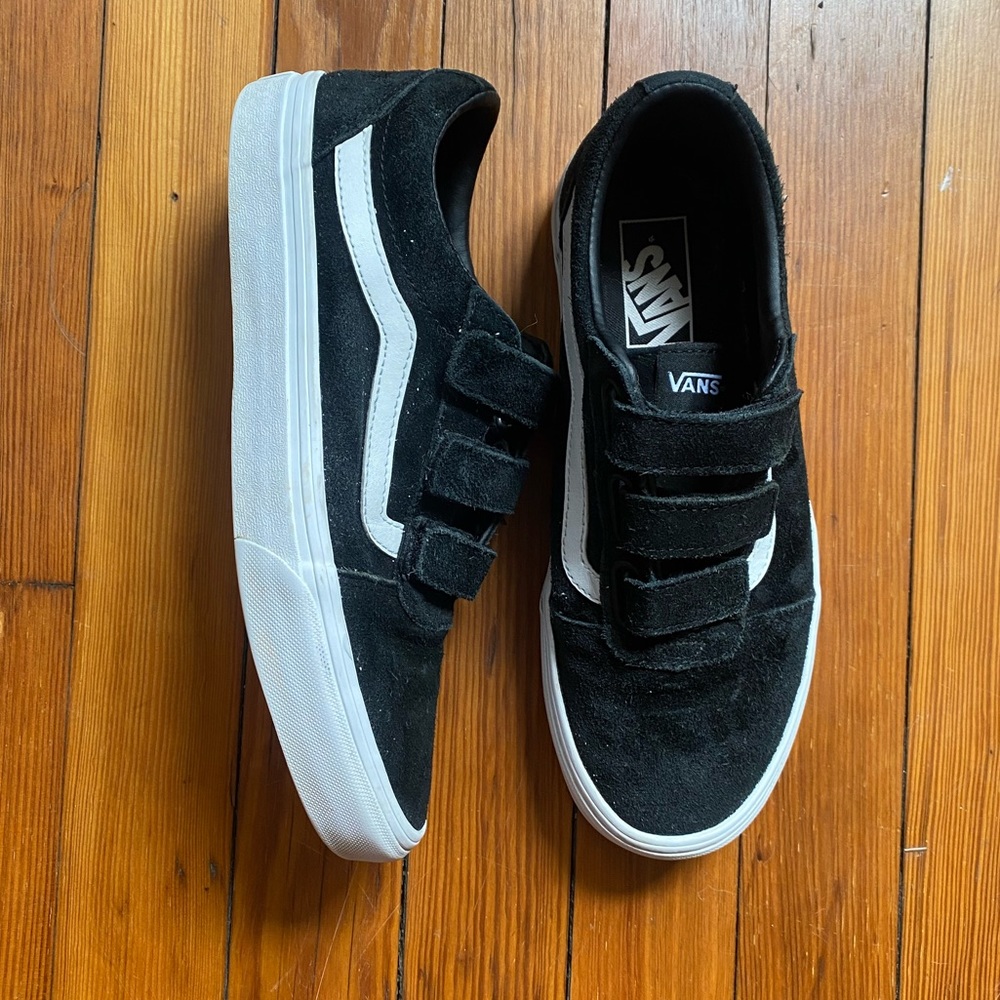 Black Velcro Vans Shoe